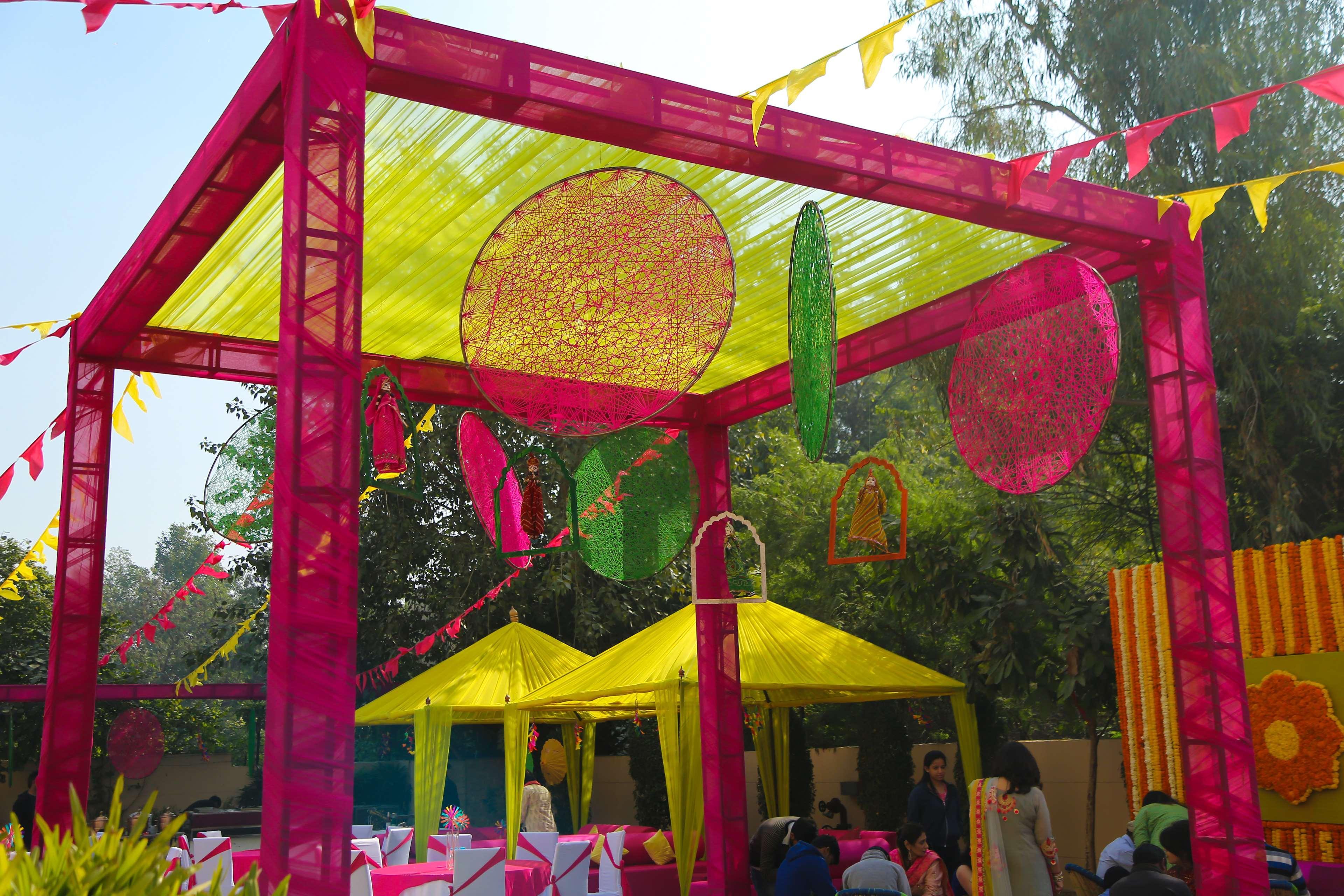 حياة بلايس جورجاون أوديوج فيهار غورغاون المظهر الخارجي الصورة A tent at a wedding in India